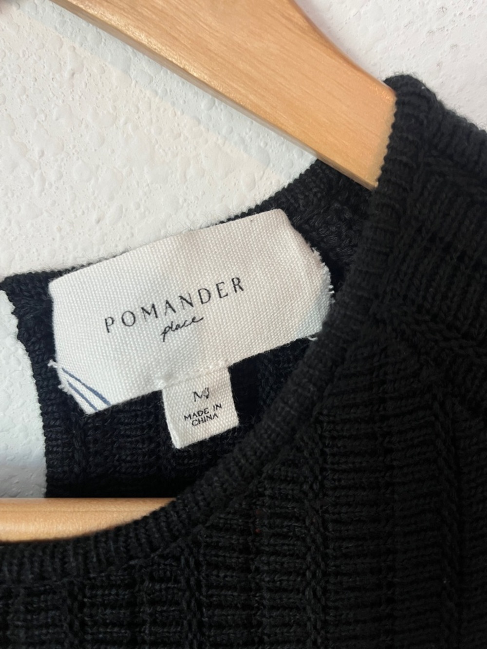 Pomander Place Black Adi Long Sleeve Ribbed Knit Dress Tuckernuck - Picture 4 of 6